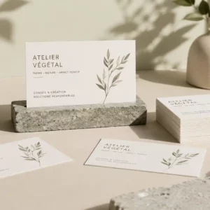 Carte de Visite Recyclée 300g – Papier Nature Offset